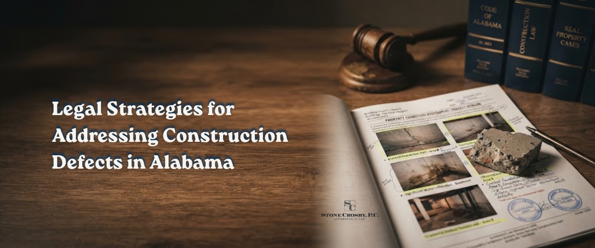 Legal Strategies for Addressing Construction Defects in Alabama